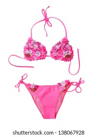 Pink Bikini Vector Illustration Fashion Girls Stock Vector (Royalty ...