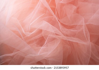 Pink tulle material background, pastel colors, romantic and delicate drapery
					