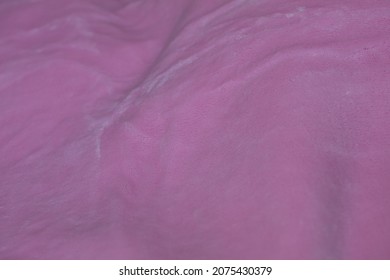 Pink Velour Plush Cloth Textured Background