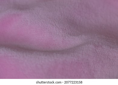 Pink Velour Plush Cloth Textured Background