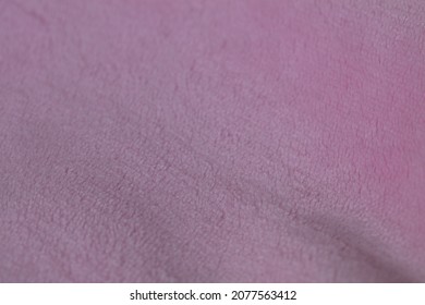 Pink Velour Plush Cloth Textured Background