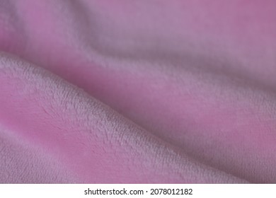 Pink Velour Plush Cloth Textured Background