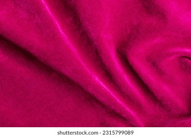 Pink velvet fabric texture used as background. pink fabric background of soft and smooth textile material. There is space for text.	 - Shutterstock ID 2315799089