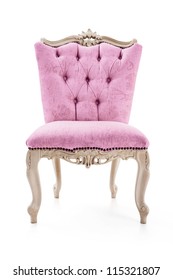 Pink Vintage Luxury Armchair