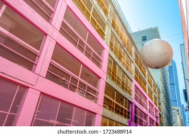 Pink Walls In Alley Oop, A Colorful Alley In Vancouver BC, Canada