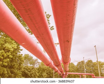 Pink Water Pipes In Berlin Germany Used To Pump Water Away From Buildings Foundations Are Now A City Landmark Vintage