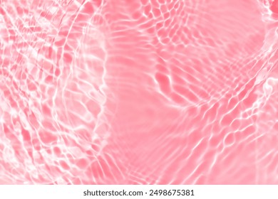 Las ondas agua rosadas