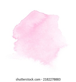 Pink Watercolor Logo Paint Background - Image. Perfect Art Abstract Design For Logo And Banner.