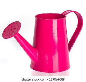 Pink watering can
