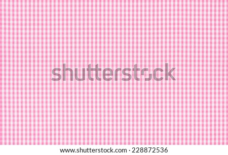 Pink and white checkered fabric