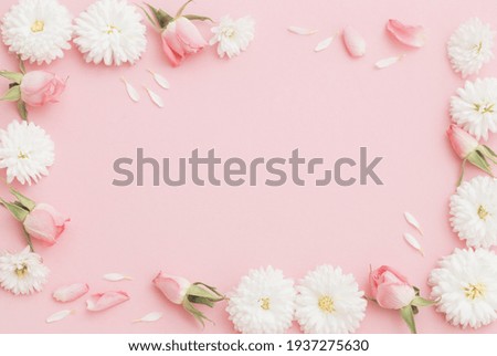 Similar – Image, Stock Photo Romantic background with roses