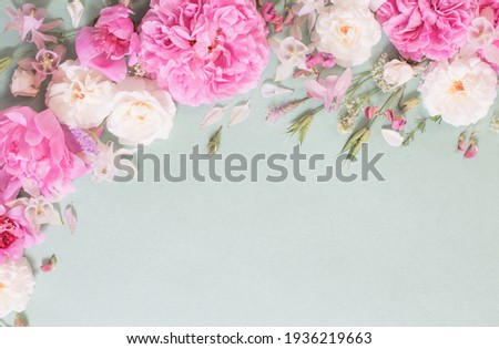 Similar – Image, Stock Photo Romantic background with roses