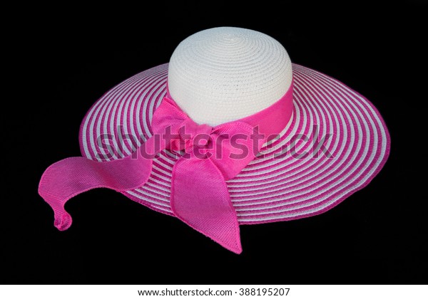 big pink floppy hat