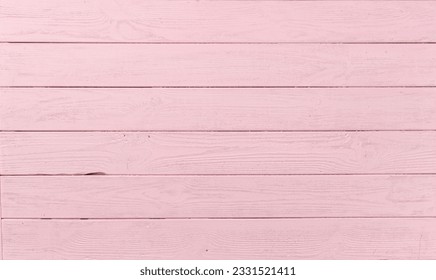 Pink wood floor texture background top view
