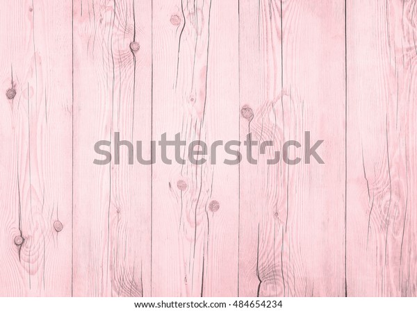 Pink Wood Floor Texture Background Plank Stock Photo (Edit Now) 484654234