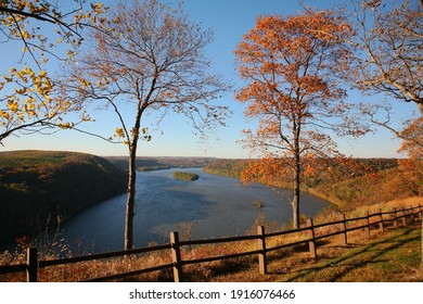 The Pinnacle Overlook in Kelly's Run Nature Preserve, Pennsylvania, USA