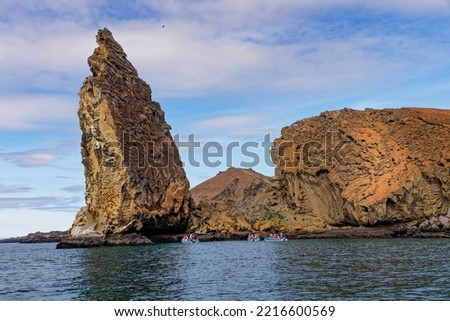 Pinnacle Rock, Bartholomew Island, Galapagos Islands, Ecuador.