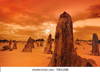 Pinnacles Desert In Western Australia