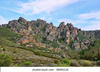 Pinnacles National Monument in California, a part of the old Neenach volcano.