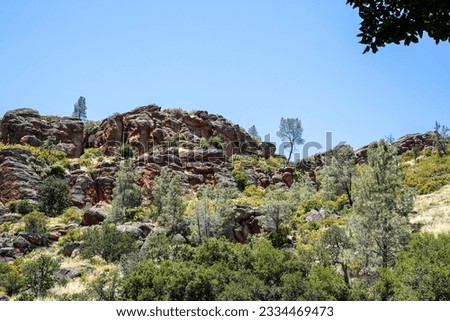 Pinnacles National Park located in the  Salinas Valley in Central California, USA.