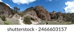 Pinnacles National Park, panorama, mid-day sunlight, early Spring, California