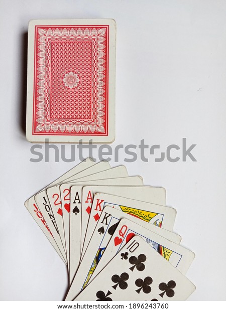 Pinrang city, Indonesia - January 17th, 2021 - Card\
games are a game that is usually done from a game that is usually\
called card games. As we know, a box of playing cards contains 52\
pieces divided i