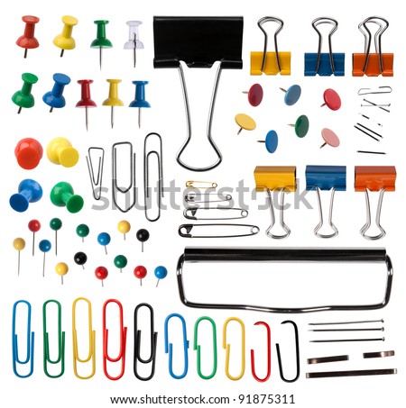 Pins and paper clips collection
