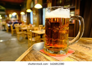  Pint Of Czech Beer In A Prague Bar