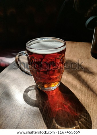 A pint in the pub