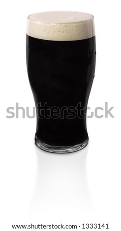 Pint of Stout Draft Beer
