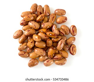 Pinto Beans Isolated On White Background