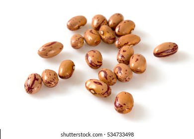 Pinto Beans Isolated On White Background