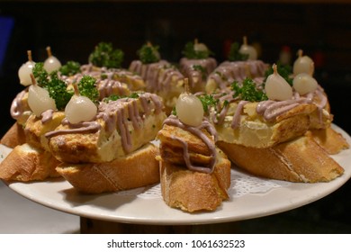 Pintxos In A Barcelona Tapas Bar