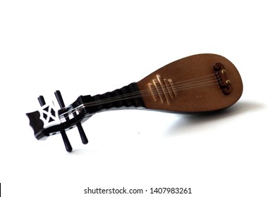 Pipa (traditional Chinese Musical Instrument) Isolated On White Background