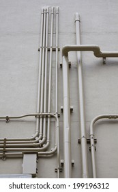 Pipe Installed On The Outer Wall