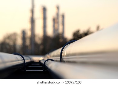pipe line connection in oil refinery