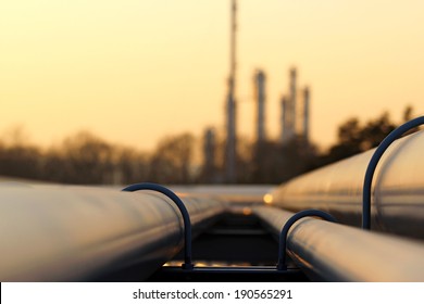 pipe line transportation in crude oil refinery
