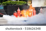 Pipe smoke to extinguish the fire, Fire hydrant training.