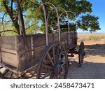 Pipe Spring National Monument in Arizona. Covered wagon, Kaibab Band of Paiute American Indian, early explorer, and Mormon pioneer history. Water rights, Mormon outpost, Winsor Castle. 