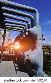 The pipe and valve oil fields 