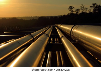 Pipeline Connection  From Crude Oil Field 