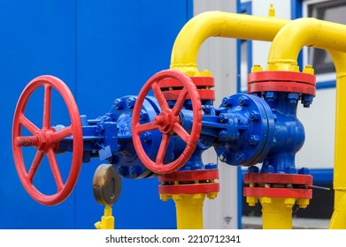 Pipeline Equipment Natural Gas Compressor Station Stock Photo ...