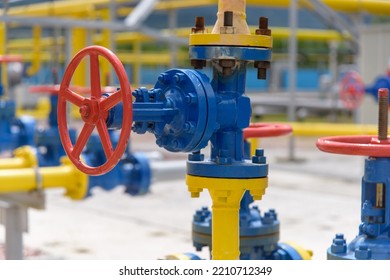 Pipeline Equipment Natural Gas Compressor Station Stock Photo ...