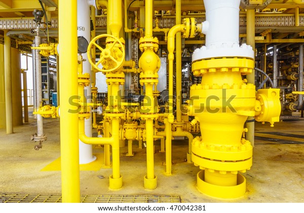 Pipeline Production Control Valve Oil Gas Stock Photo (Edit Now) 470042381