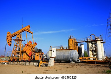 Pipeline valves and industrial equipment - Shutterstock ID 686582125