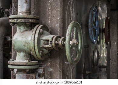 Pipelines In A Abandoned Industrial Site