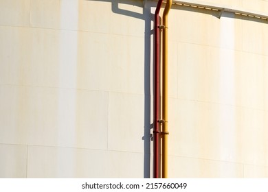 Pipes Of A Fuel Depot Close Up