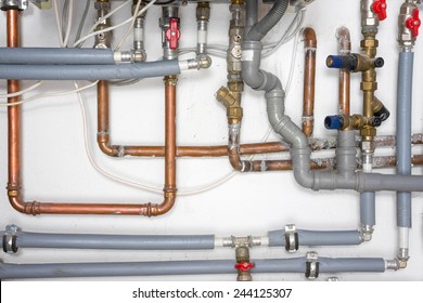 pipes and heating system