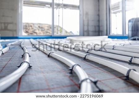 Pipes for hydronic underfloor heating