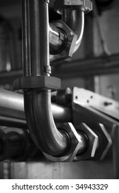 Pipes On Brewing Vat System.